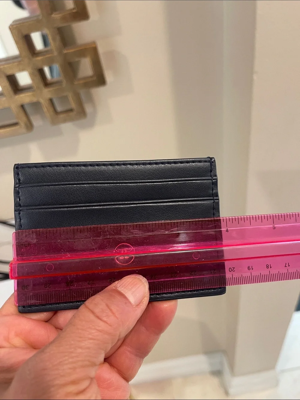 CHANEL Men’s White Gift Packaging with Leather Black Card Holder